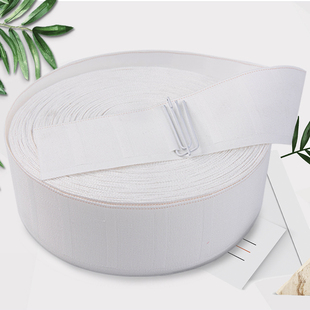 窗帘挂钩布带配件辅料挂钩式窗帘布袋条带头纯白棉加厚加密的布带