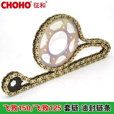 飞致150YS150/天剑150 YBR150Z飞致125大小飞轮链轮套链油封链条