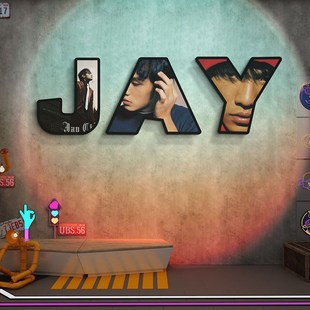 周杰伦小清酒吧装饰品海报场背景氛围布置KTV包厢墙壁面上贴纸画