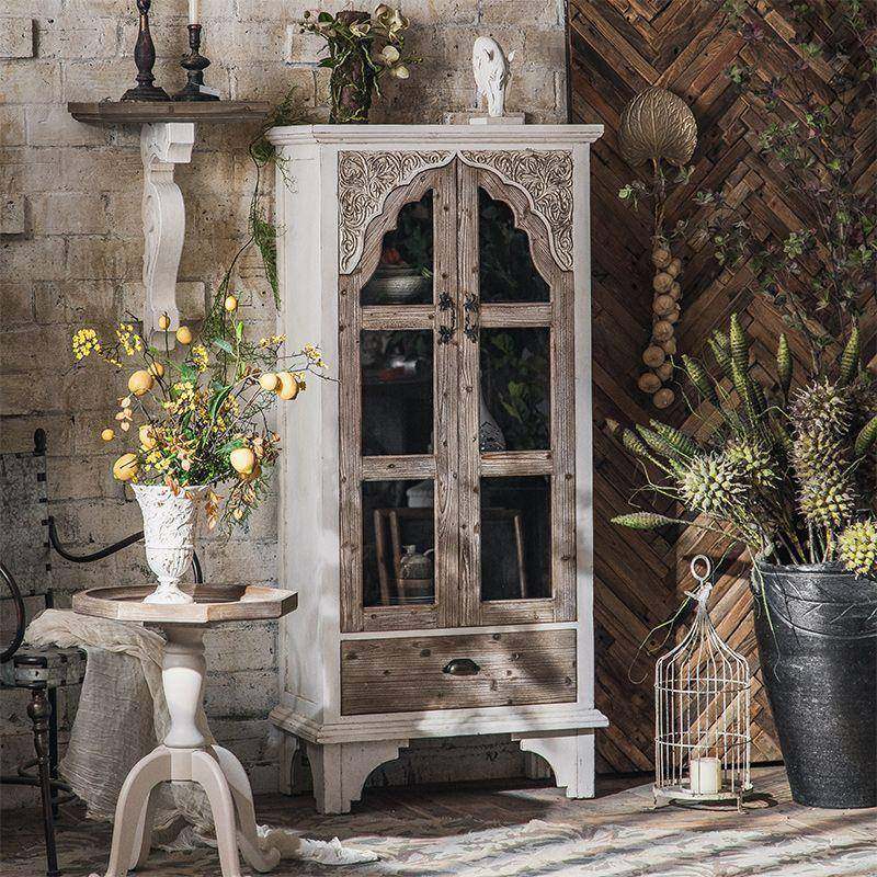 厅欧式宫无品牌/风廷复古酒柜展示玻璃门靠墙客实木酒柜餐边柜高,美容美体仪器,其它面部美容工具配件,淘宝优惠券,粉丝福利购,淘宝优惠卷