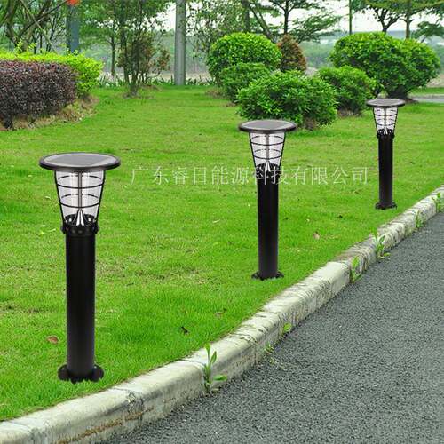 具厂家太阳能led草坪灯户JR-2602外防圆形灯别庭墅水院灯花园落地