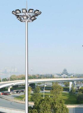 led高杆灯5米10米降式3头ASQ1中杆升灯机场高杆户外广杆照明灯场