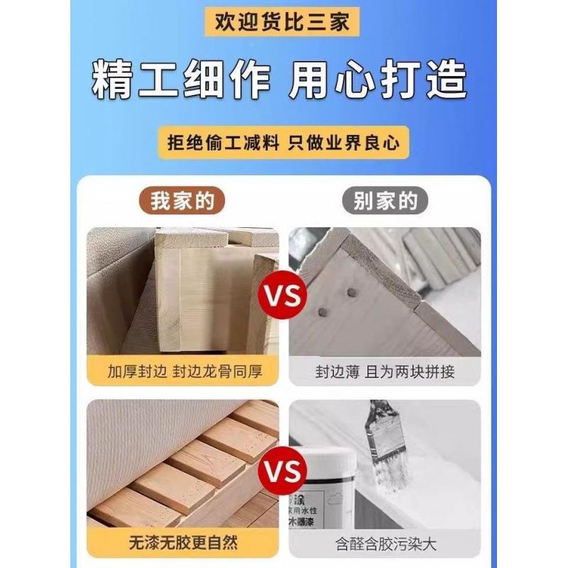 实木架床板可双人床架小966户型排骨日榻榻米落式地床架床免安装图片