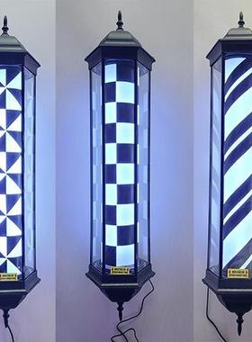 店理发店外转灯超亮节E能LD户RPU美发挂墙式六角复古宫灯小蛮腰