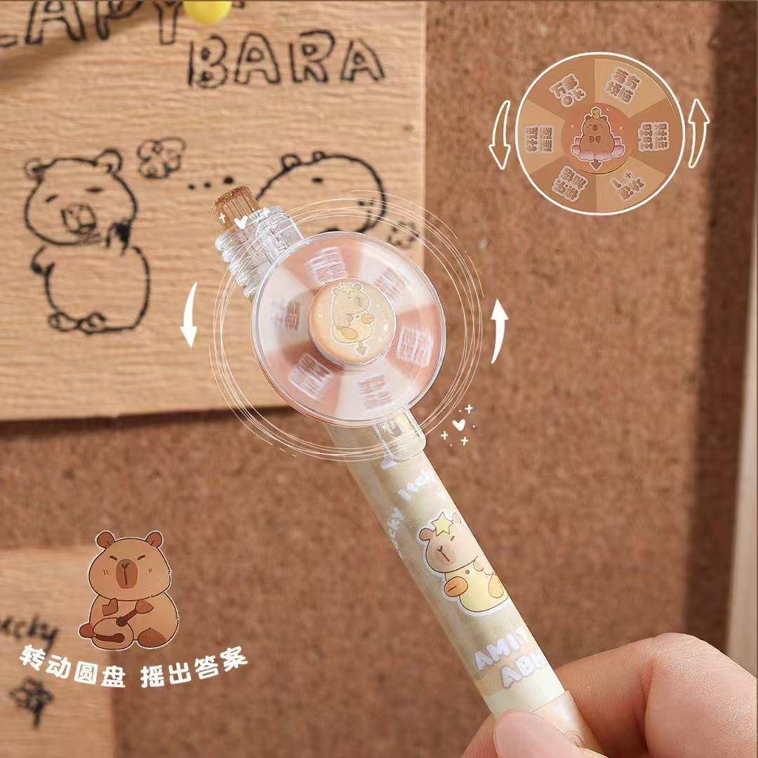 尤624美展YM-A03.6好运水豚转转笔可擦蓝36支示盒05mm可擦3刷题文