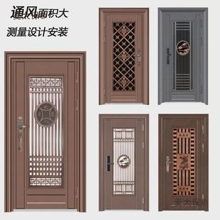 厂家不锈防盗门38通风透气防门蚊入户单门子韩母门钢式中门麦太保