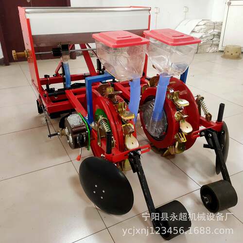 甘打肃92玉米播种机一垄两生花播种机种谷子高粱免扣膜孔行播种机