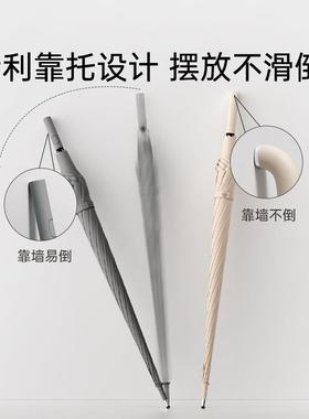 R^长柄固雨伞自动加F96596M8厚号直柄直杆结实男加晴雨两女用抗风
