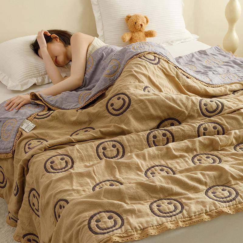 A双夏类长绒棉纱布凉被夏季纯棉轻薄透气被人巾毛毯学生宿舍BGB夏,床上用品,化纤被,淘宝优惠券,粉丝福利购,淘宝优惠卷