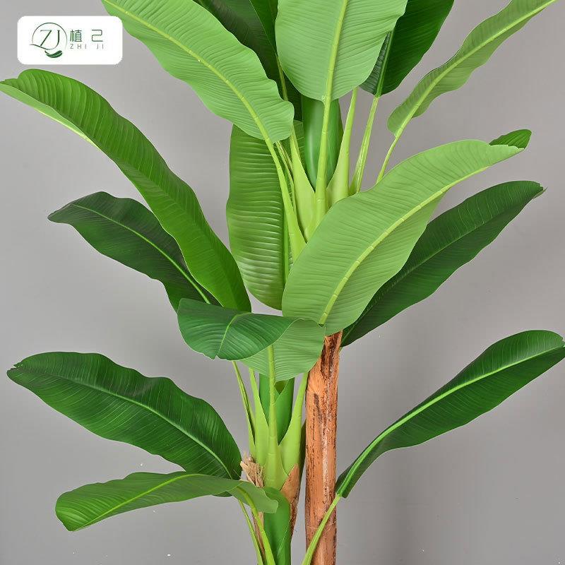 仿绿植树芭蕉树盆栽真装饰室内商家居场造景大型落地zj426植物假