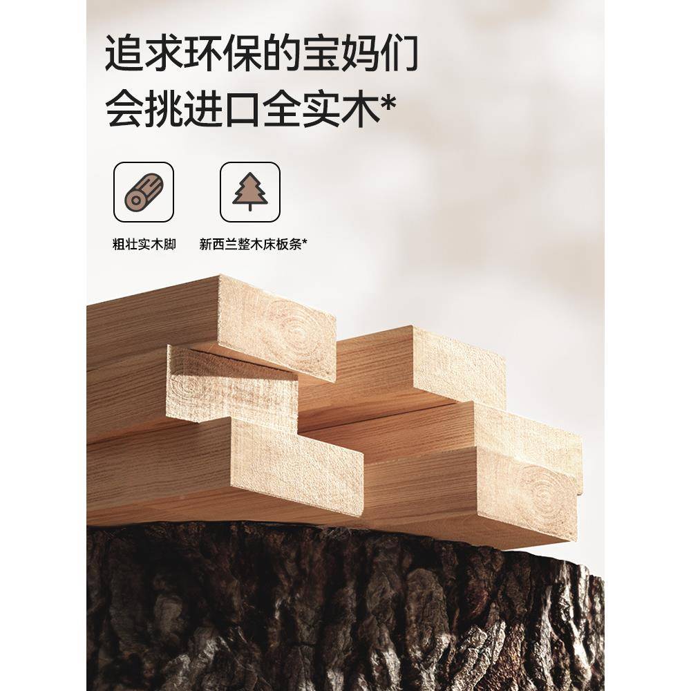 童拼接床家用安全宽婴儿床加大人可FAF睡儿小床床宝宝平接边实木