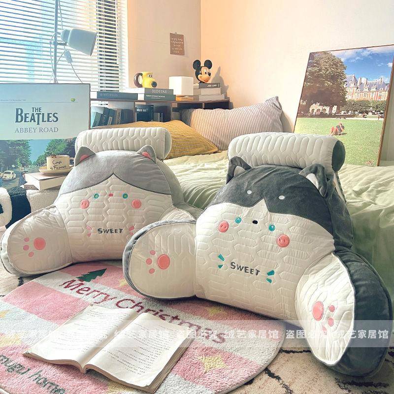 胶冰丝床头靠垫软包护腰大米靠背榻榻DYrGhNJF靠枕枕孕妇沙发抱床