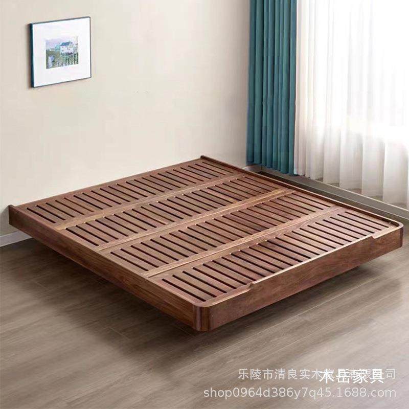 北美黑胡桃木无床头悬浮榻榻米床小户型床全实木床双人架矮床日式,机械设备,其他机械设备,淘宝优惠券,粉丝福利购,淘宝优惠卷
