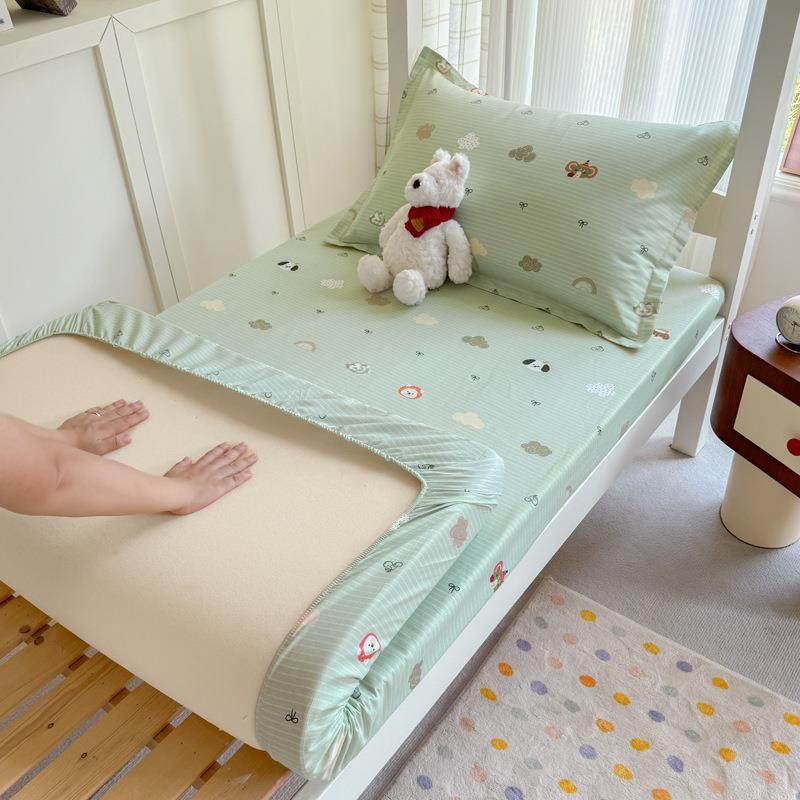 纯棉印花床笠单件学生宿舍床罩床垫保护罩单人全包三件套,纺织面料/辅料/配套,纺织机械配件,淘宝优惠券,粉丝福利购,淘宝优惠卷