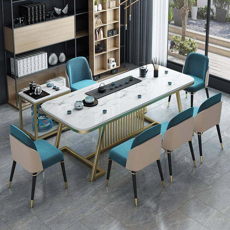 北欧大理石茶桌椅组合家用简约功夫泡茶桌写字楼办公室岩板茶台桌,机械设备,其他机械设备,淘宝优惠券,粉丝福利购,淘宝优惠卷