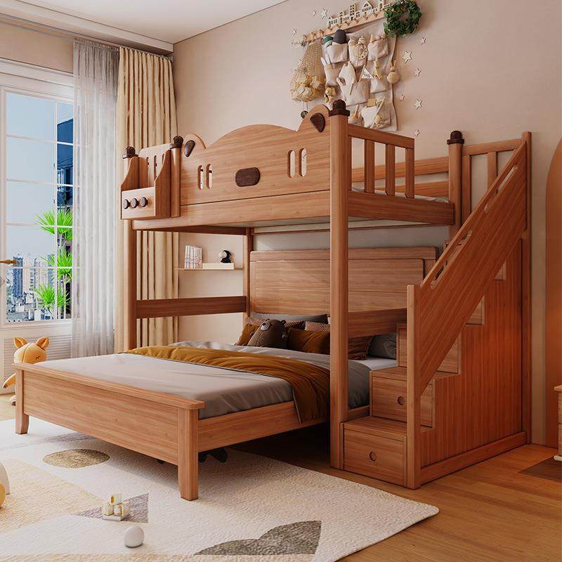 胡桃木上下铺双层床交错式上下床全实木儿童床高低床子母床男女孩,机械设备,其他机械设备,淘宝优惠券,粉丝福利购,淘宝优惠卷
