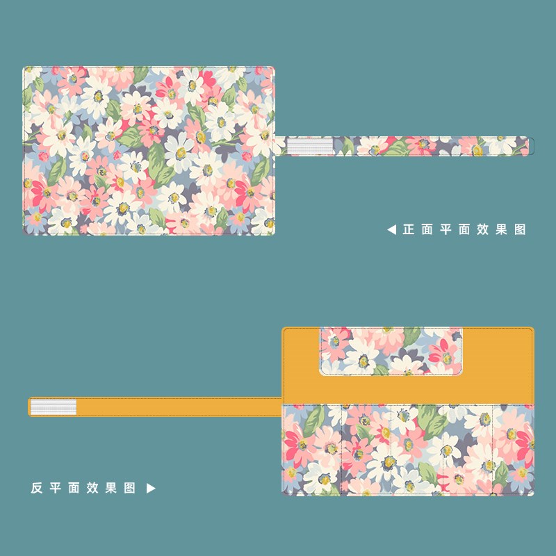 文艺小清新碎花卷笔袋定制布艺笔帘花朵女生文具铅笔圆珠笔收纳袋