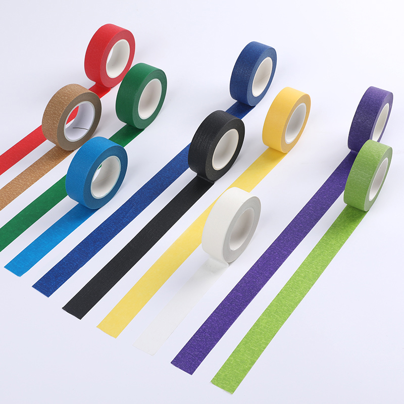 彩色美纹纸胶带美术生专用水彩画用美文纸皱纹胶纸无痕贴边美缝纸