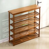 柜 凳可坐多层加高实木置物架客厅走廊鞋 楠竹鞋 架家用入户门口换鞋