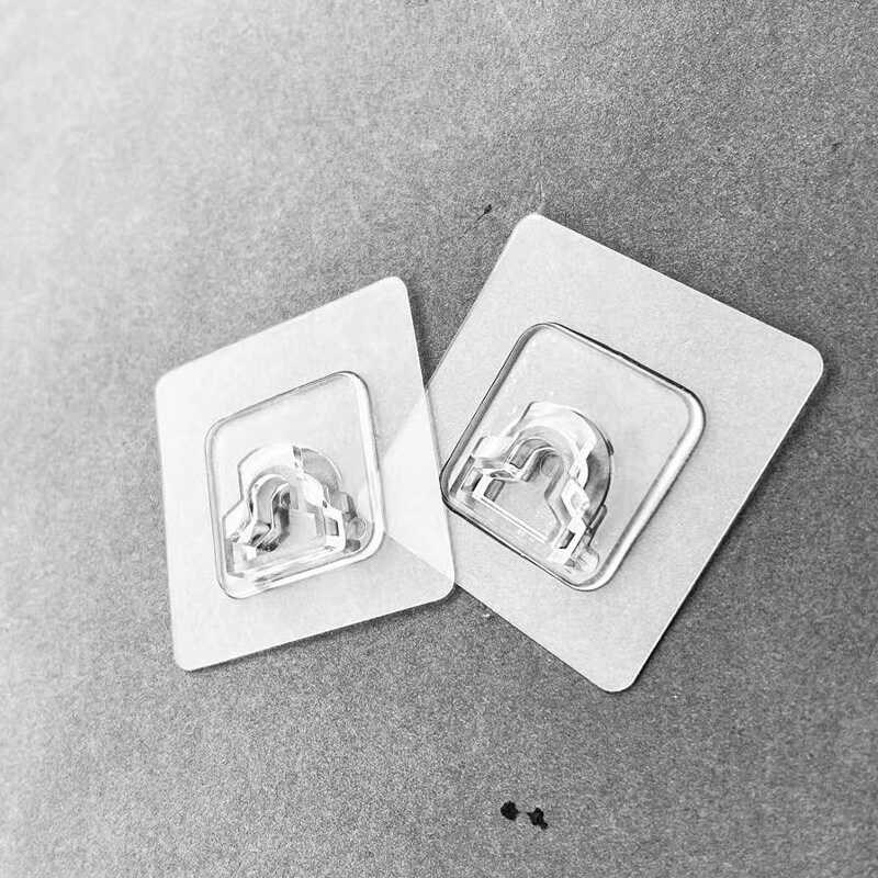 无痕贴片卡扣胶贴免打孔贴胶方形墙贴粘钩卡扣贴置物架胶片配件