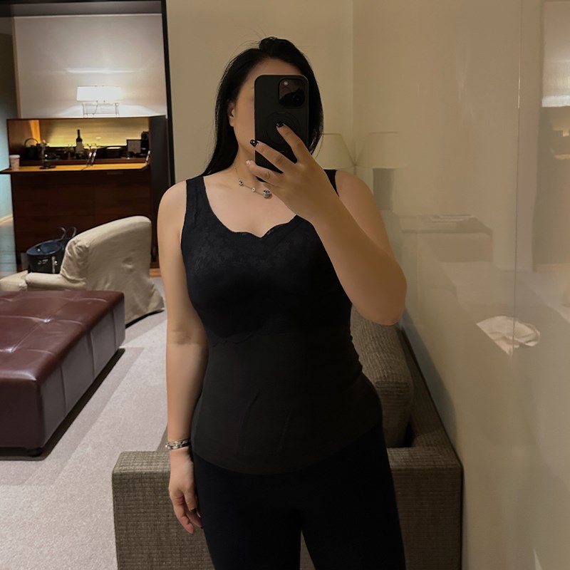 铅笔小鑫保暖吊带背心女加绒加厚秋冬季内穿夹棉内衣马甲打底上衣