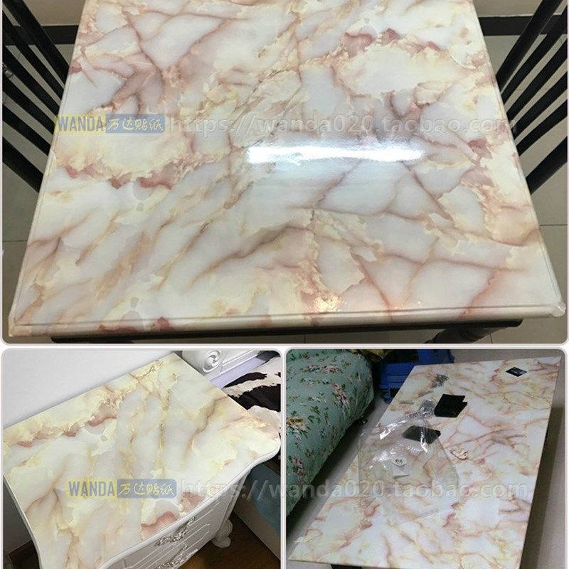 包餐桌面贴纸仿大理石贴皮 防水各种桌柜翻新贴纸 自粘墙纸壁纸,家居饰品,玻璃膜/贴,淘宝优惠券,粉丝福利购,淘宝优惠卷