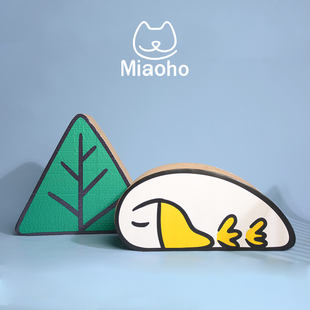 Miaoho睡觉小动物系列猫抓板  磨爪器瓦楞纸耐磨猫抓板不掉渣