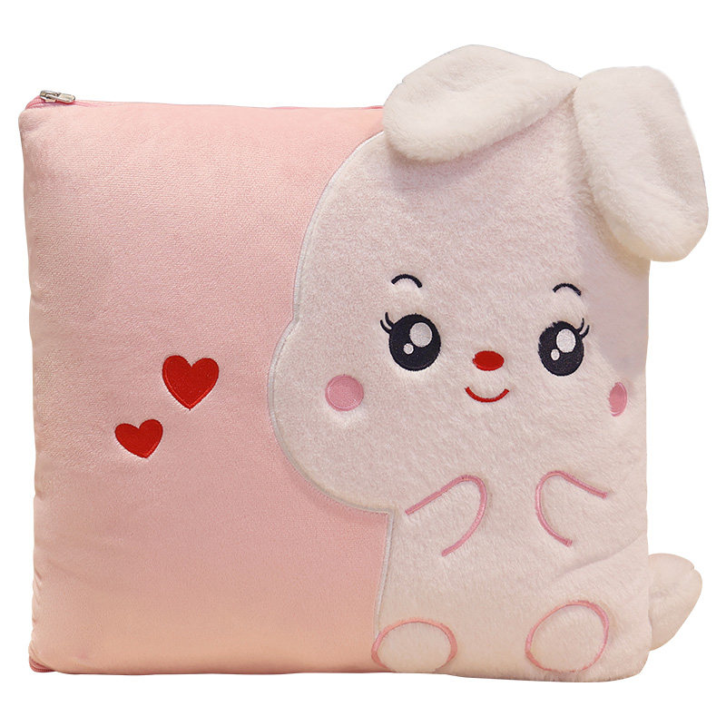 兔子抱枕被子两用沙发客厅办公室午休睡觉枕头毯子二合一车载靠枕,居家布艺,靠垫/抱枕,淘宝优惠券,粉丝福利购,淘宝优惠卷