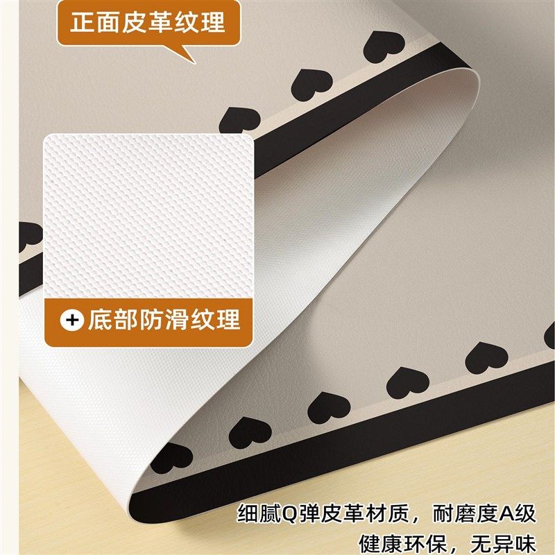 简约风餐边柜垫防污皮革斗柜玄关柜餐桌垫鞋柜电视柜台面保护垫子