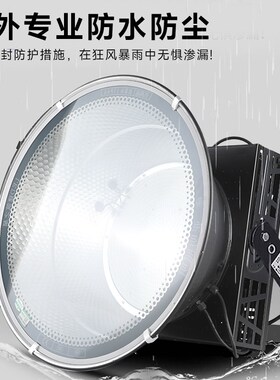 亚明LED塔吊灯黑色1000W 2000W户外防水照明灯建筑之星工地探照灯
