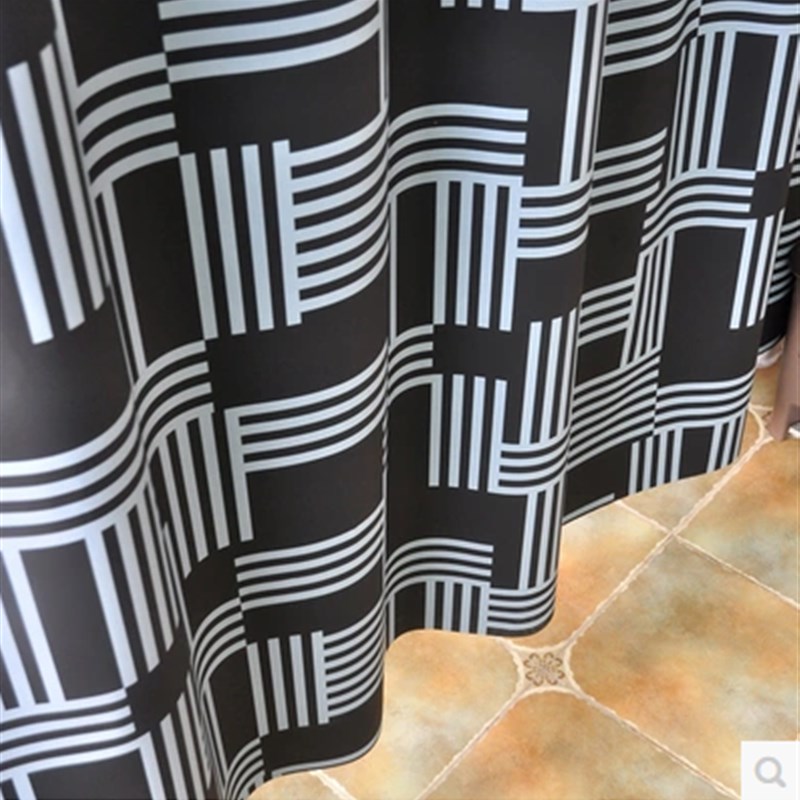 浴室防水沐浴帘布 全遮光帘子浴室保暖隔断遮挡挂帘拉帘门帘窗帘