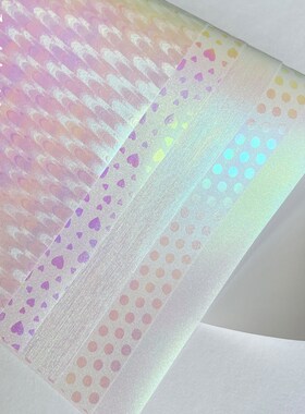 炫彩白幻正方形厚纸折纸儿童手工纸di渐变色吧唧内贴创意A4色纸