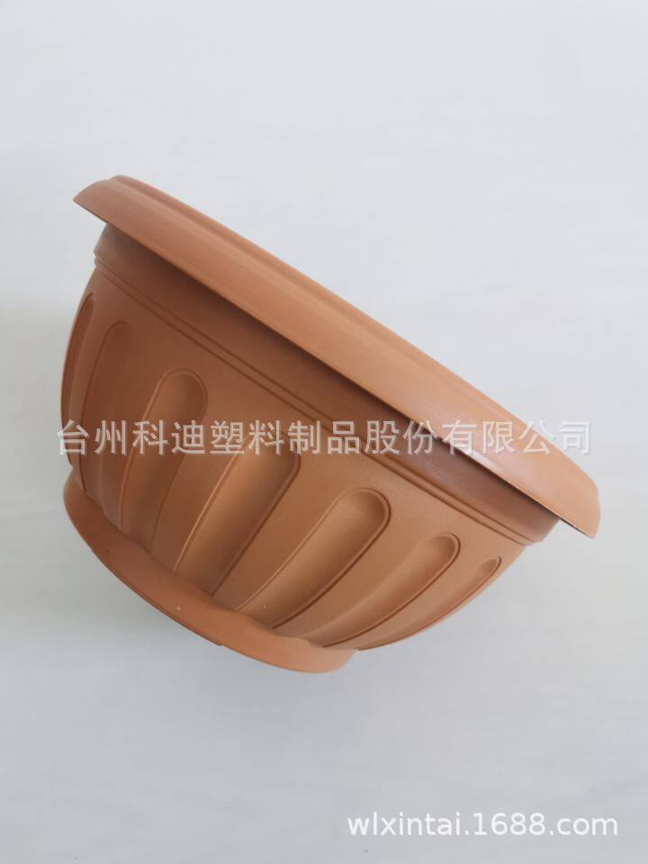 外贸厂家销售KD5504棕色黑色矮盆绿萝多肉园林种植盆塑料花盆容器
