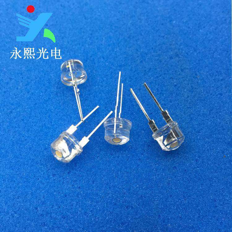 F8草帽0.5w粉红色LED直插灯珠发光二极管照明