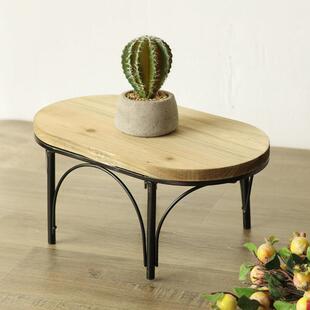 复古花架置物架花园庭院阳台绿植收纳架桌面摆放展示架落地花盆架