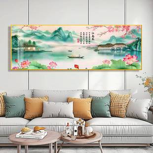 蒙娜丽莎皇室十字绣江南春色新款 清新古韵手工线 中式