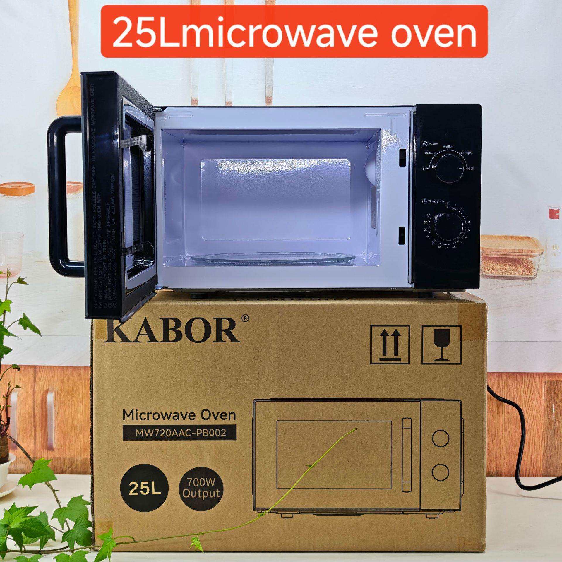 20L/25LMicrowaveOven家用多功能微波炉转盘式机械旋钮外贸
