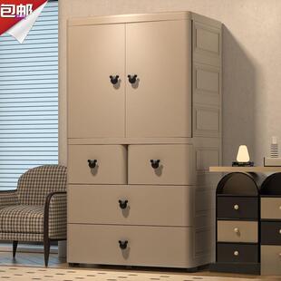 80cm特大加厚宝宝衣柜婴儿收纳柜简易儿童衣橱衣服整理储物柜