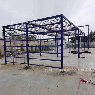 特警八项体能障碍训练器材高空攀爬心理训练高架速降体能拓展器材