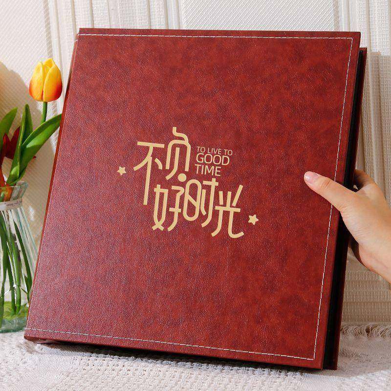 6寸1000张情侣相册本大容量家庭影集纪念册插页式照片收纳皮质5寸