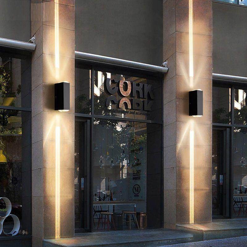 一束光户外壁灯双头聚光外墙灯20w大号光束灯别墅走廊柱子阳台灯