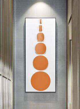 现代简约立体亚克力热弯实物画样板房沙发墙装饰画挂画红色元素