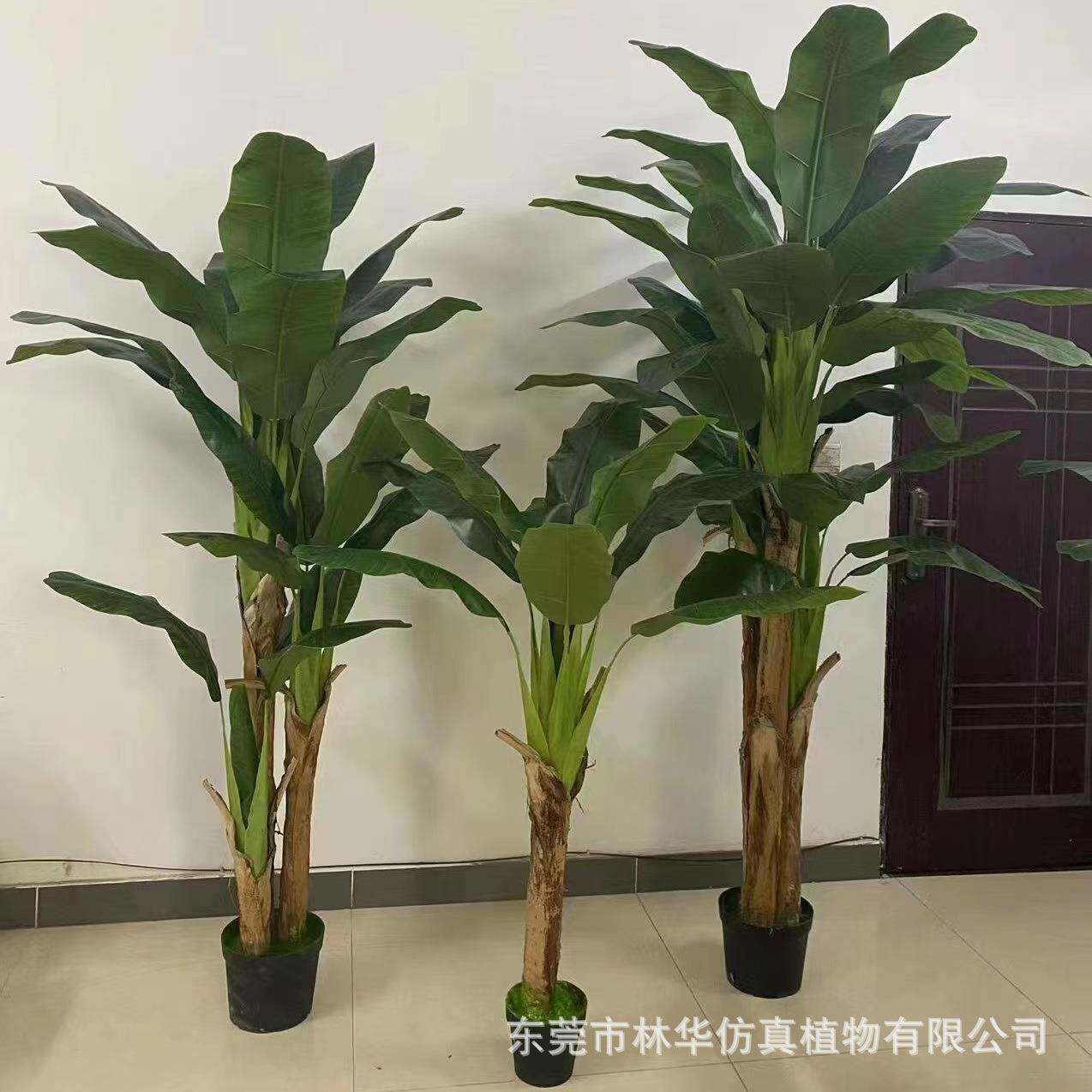 仿真芭蕉树仿真绿植盆栽室内客厅酒店装饰热带仿真香蕉树