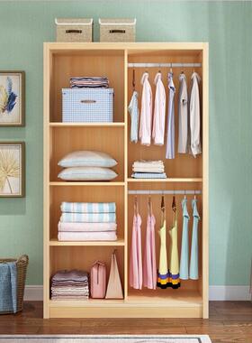 全实木松木推拉衣柜1.2/1.4/16/原门1JEZ.8米两门木儿.童衣橱柜