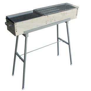 蝶烤香043带磁不锈烧烤炉80长80不锈钢18内宽炭户外大号便钢携烧