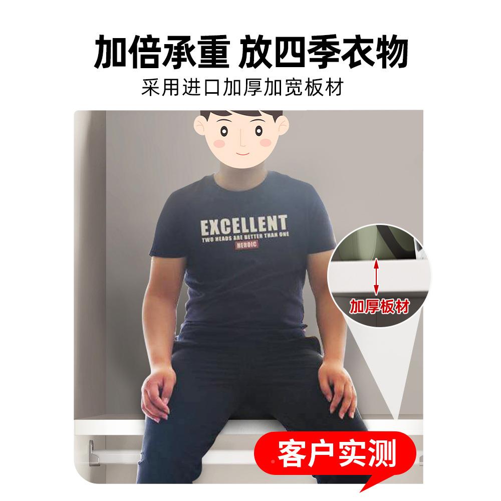 衣柜卧室家实质拉门简易用柜子推出租房JGN木用经济型小户型儿童