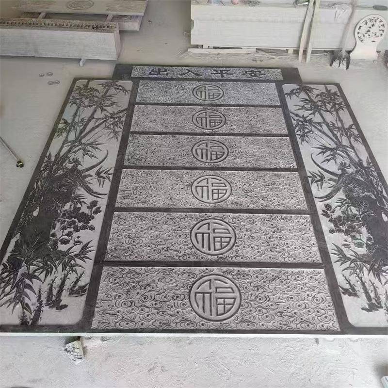 公园铺路青石001板绿铺地踏步垫脚化路防板滑青石铺庭院青石板