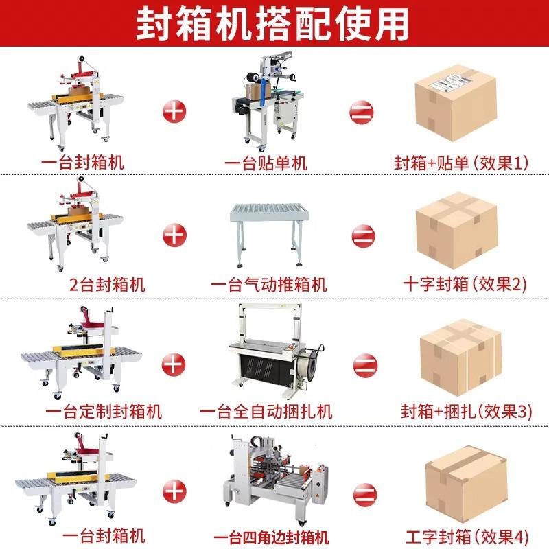 欧得268乐全自动封箱机胶带递打包机邮政纸封箱封快箱机口机商专