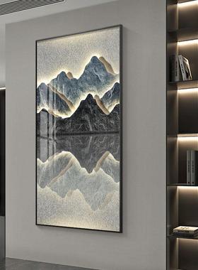 现代有靠山玄关装饰画入门背走廊过S23524背道挂画户竖版客厅光壁