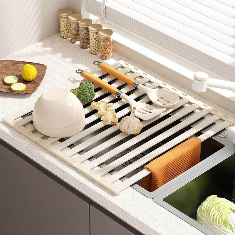 A-8583厨房水槽水架合金空水池伸缩碗碟可折叠置物架架碗铝航盘架,厨房/烹饪用具,抹布架/厨房清洁收纳架,淘宝优惠券,粉丝福利购,淘宝优惠卷